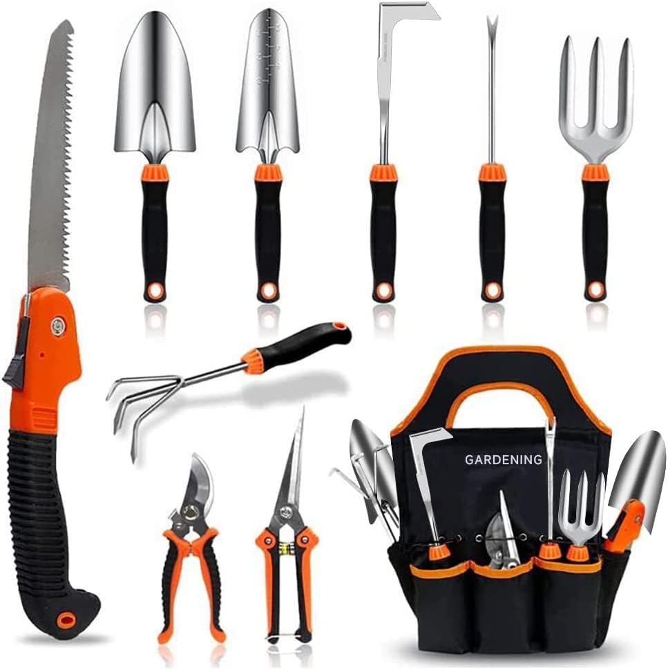 61rhCRqFpnL._AC_Garden Tool Set-10 Pcs Stainless Steel Heavy Duty