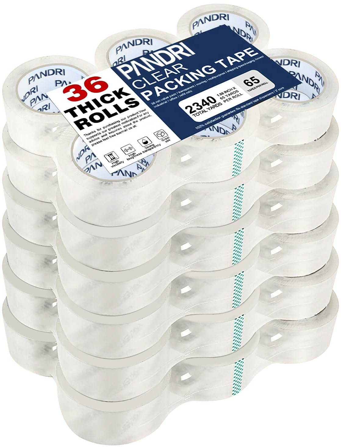71+mVVGNcuL._SL1464_Pandri Packing Tape 36 Rolls