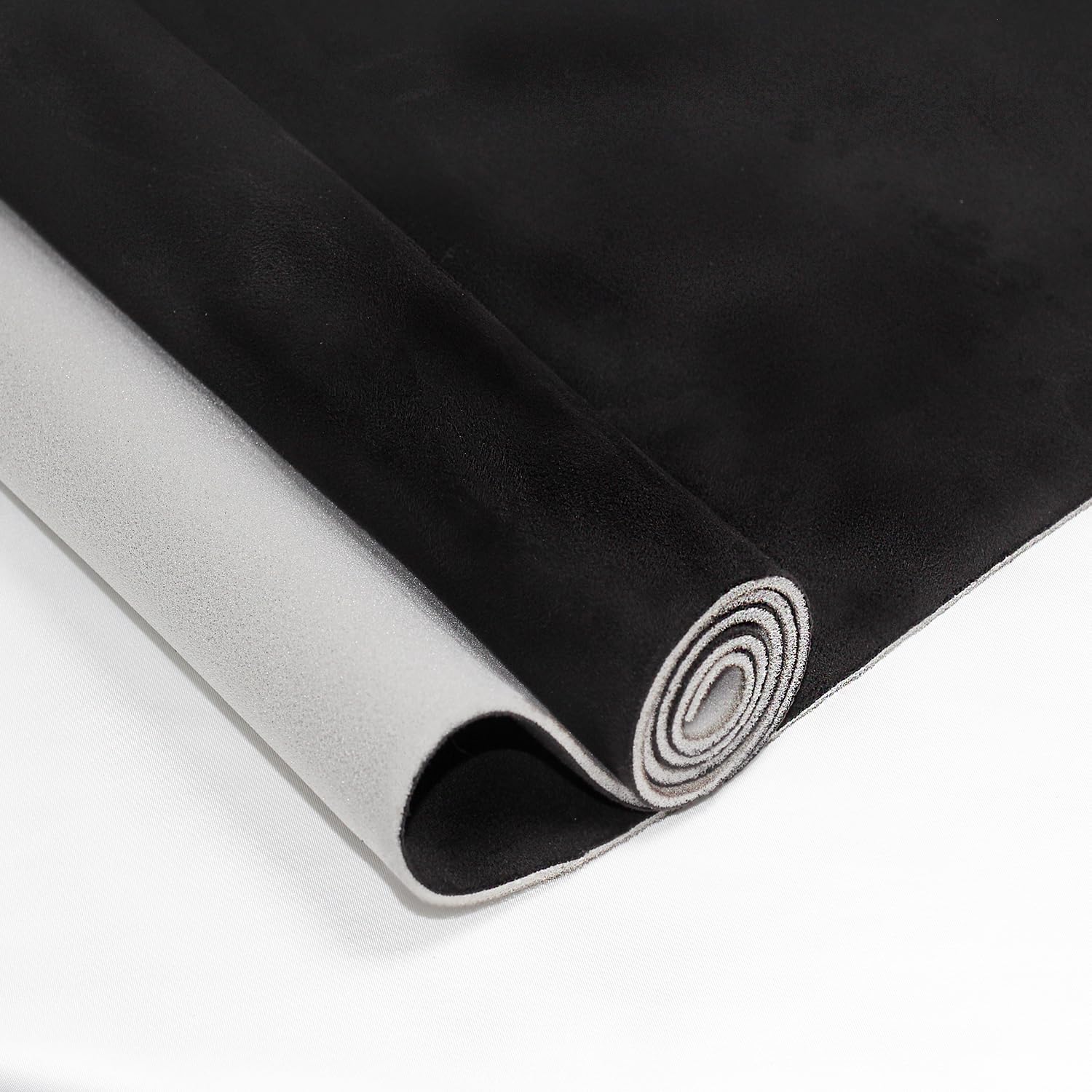 71w77eKay1L._AC_SL1500_Suade Headliner Fabric with Foam Backing-Black-Sold BY The Yard