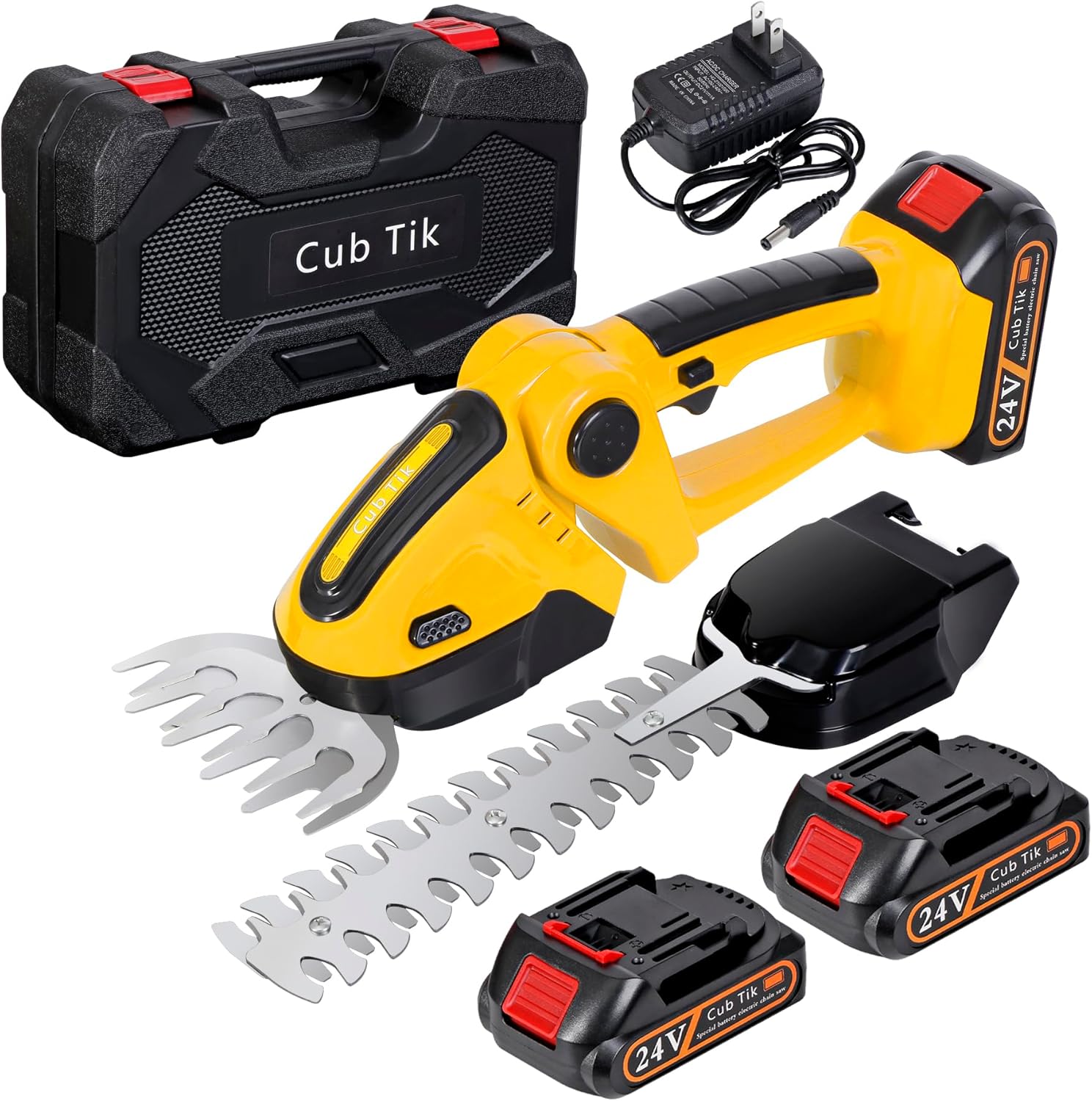 81fDVpDy3rL._AC_SL1500_Hedge Trimmer Cordless With Battery and Cgarger-Plus 2-in1 Handheld Mini Grass Shears
