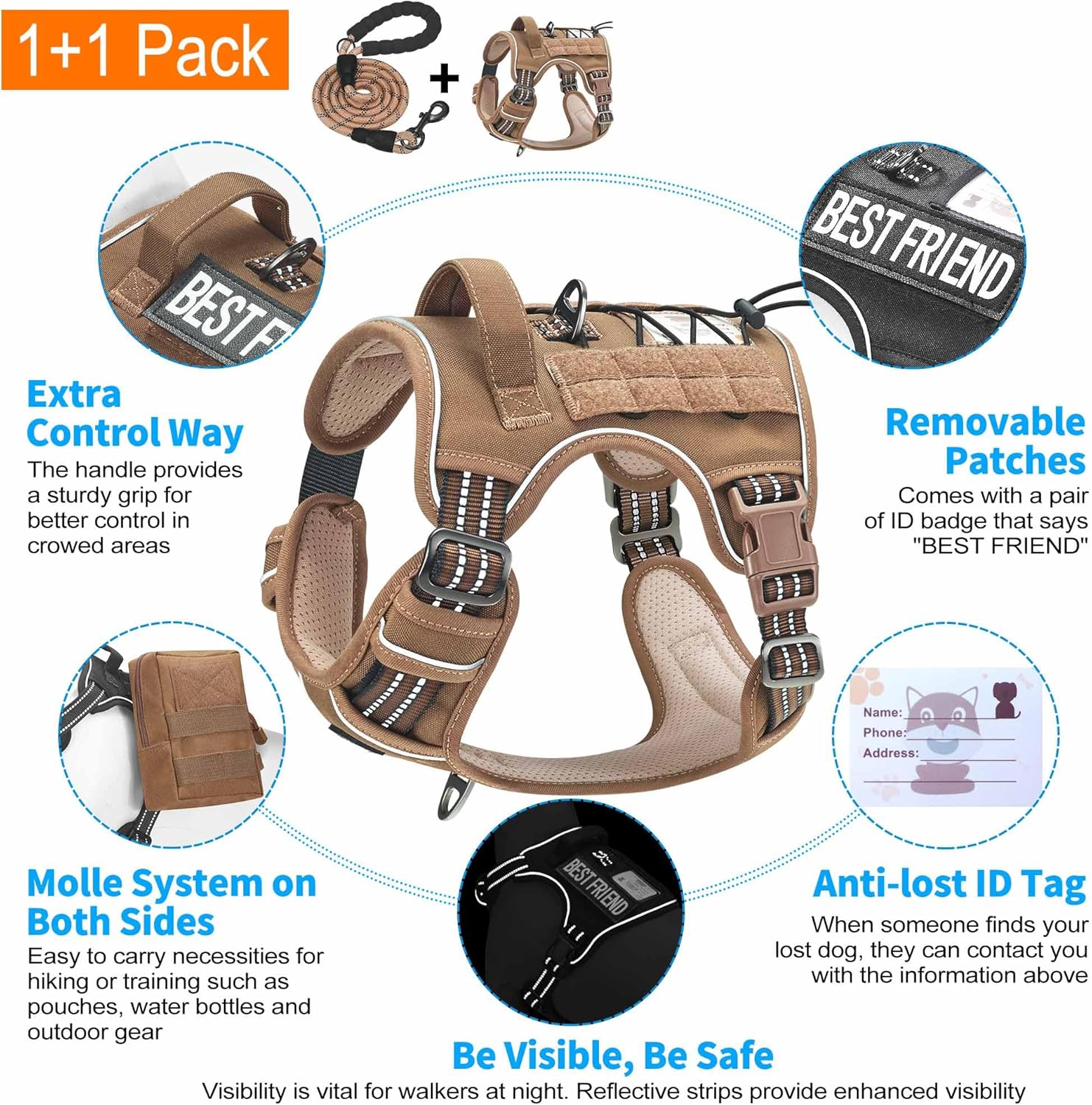 81n8Y69yELL._AC_SL1500_Dog Harness for Large Dogs