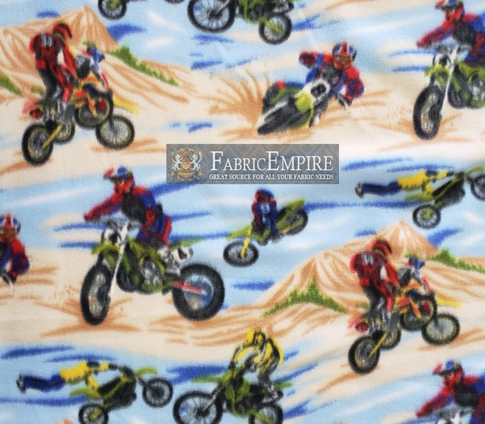Fabric Empire Fleece Printed Motorcross