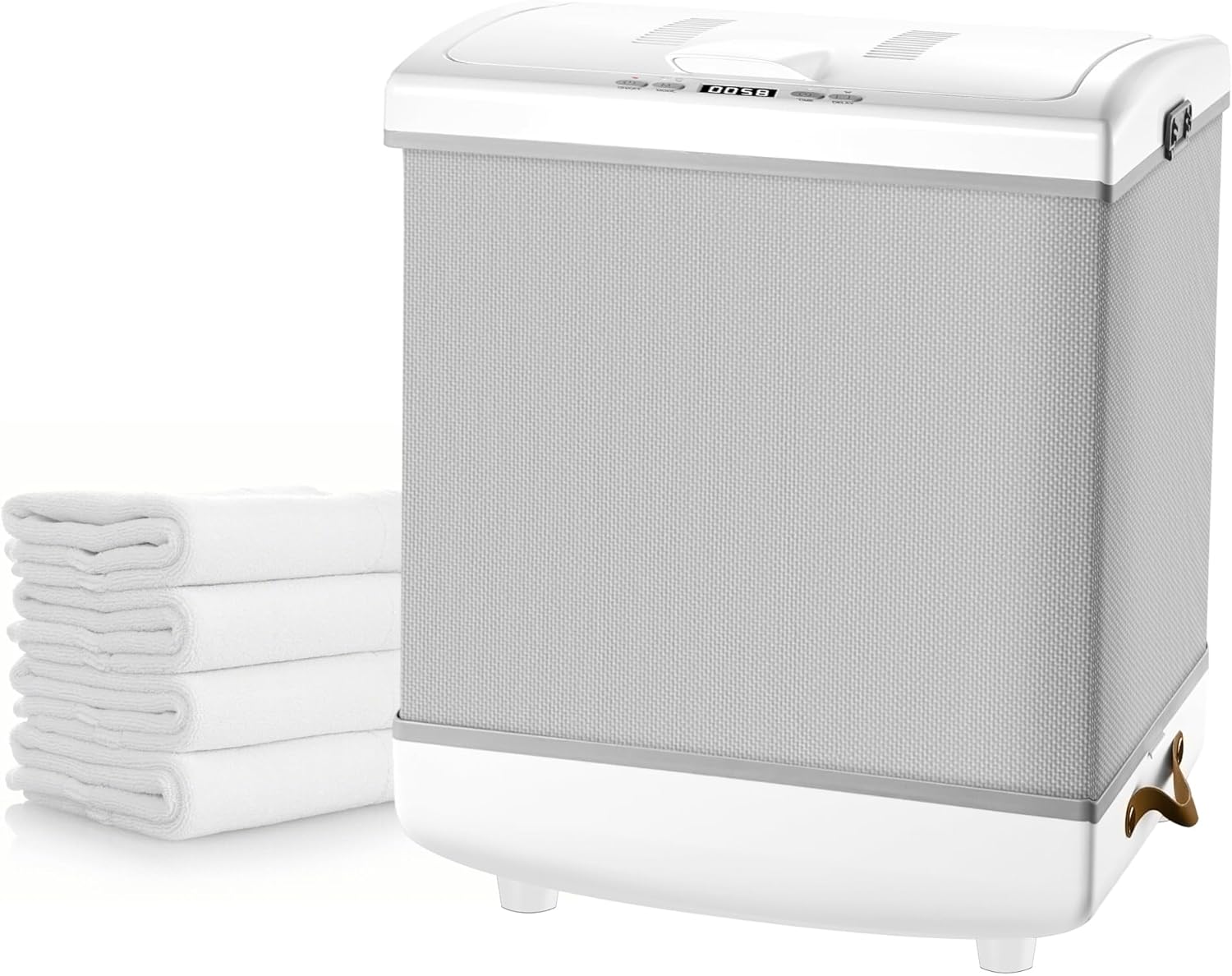 Heated Towel Warmer Bucket-Electric- Timer Holds 2 Large Towels