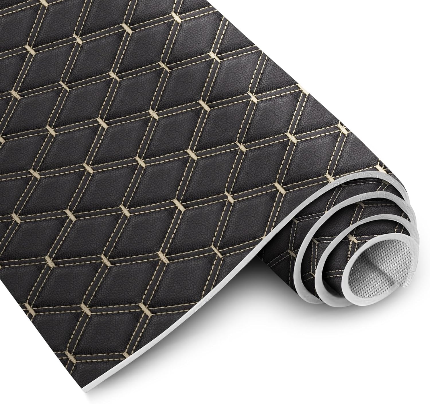 Vinyl Faux Leather Double Stitching Headliner