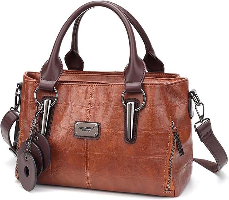 71ZRwY-aKML._AC_SY695_Handbags and Purses for women Vegan Leather Tote Bag