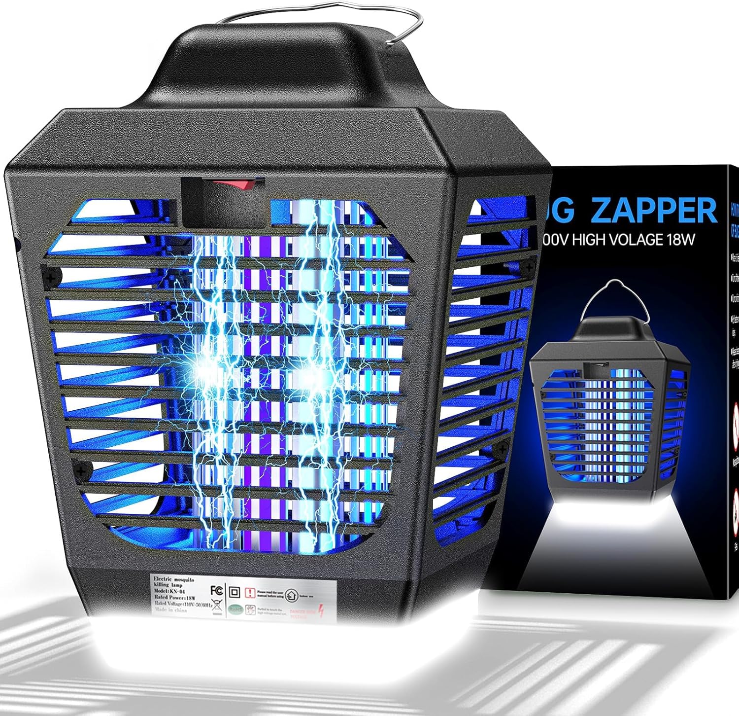 81GL+O6ccJL._AC_SL1500_Bug Zapper Outdoor, Mosquito Zapper with LED Light,