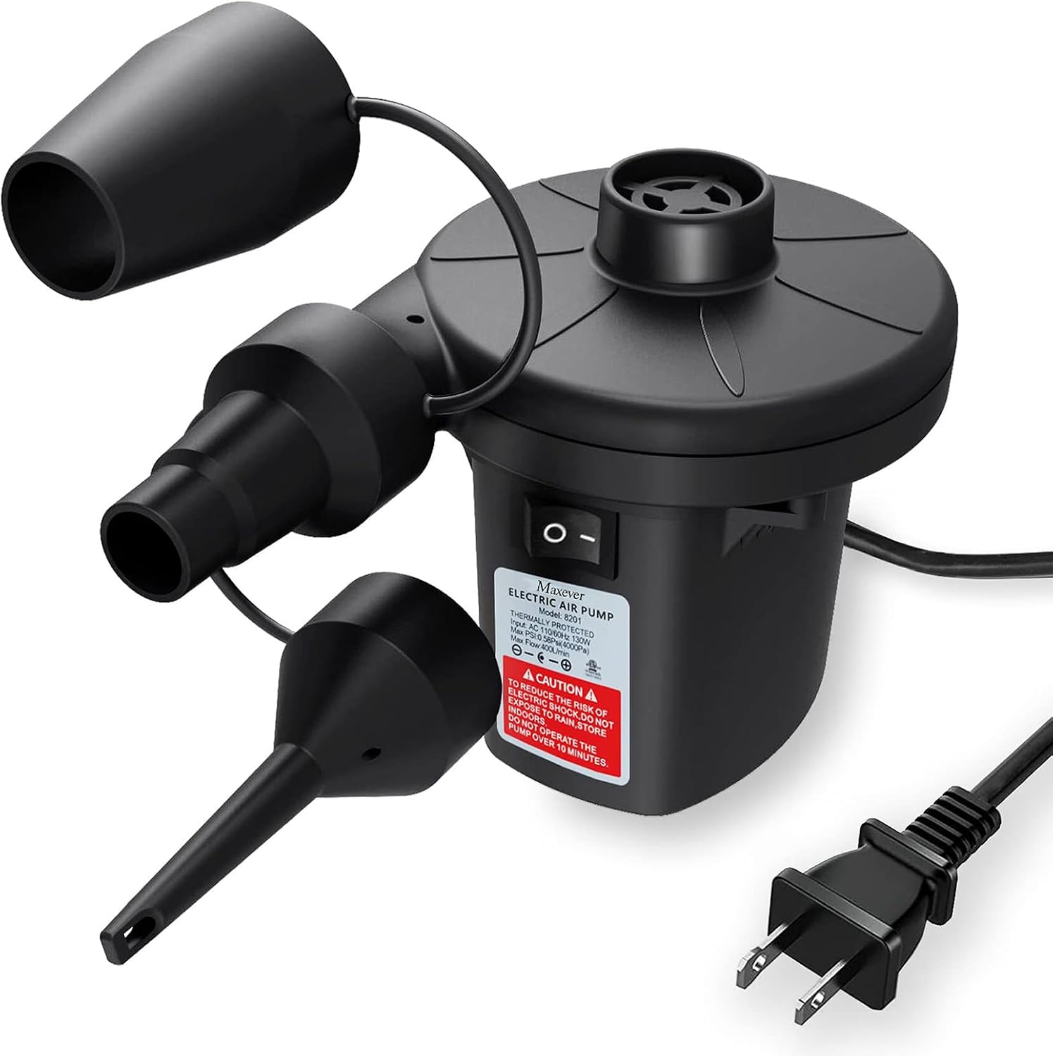 61YeXZRIIIL._AC_SL1500_Quick-Fill Electric Air Pump with 3 Nozzles