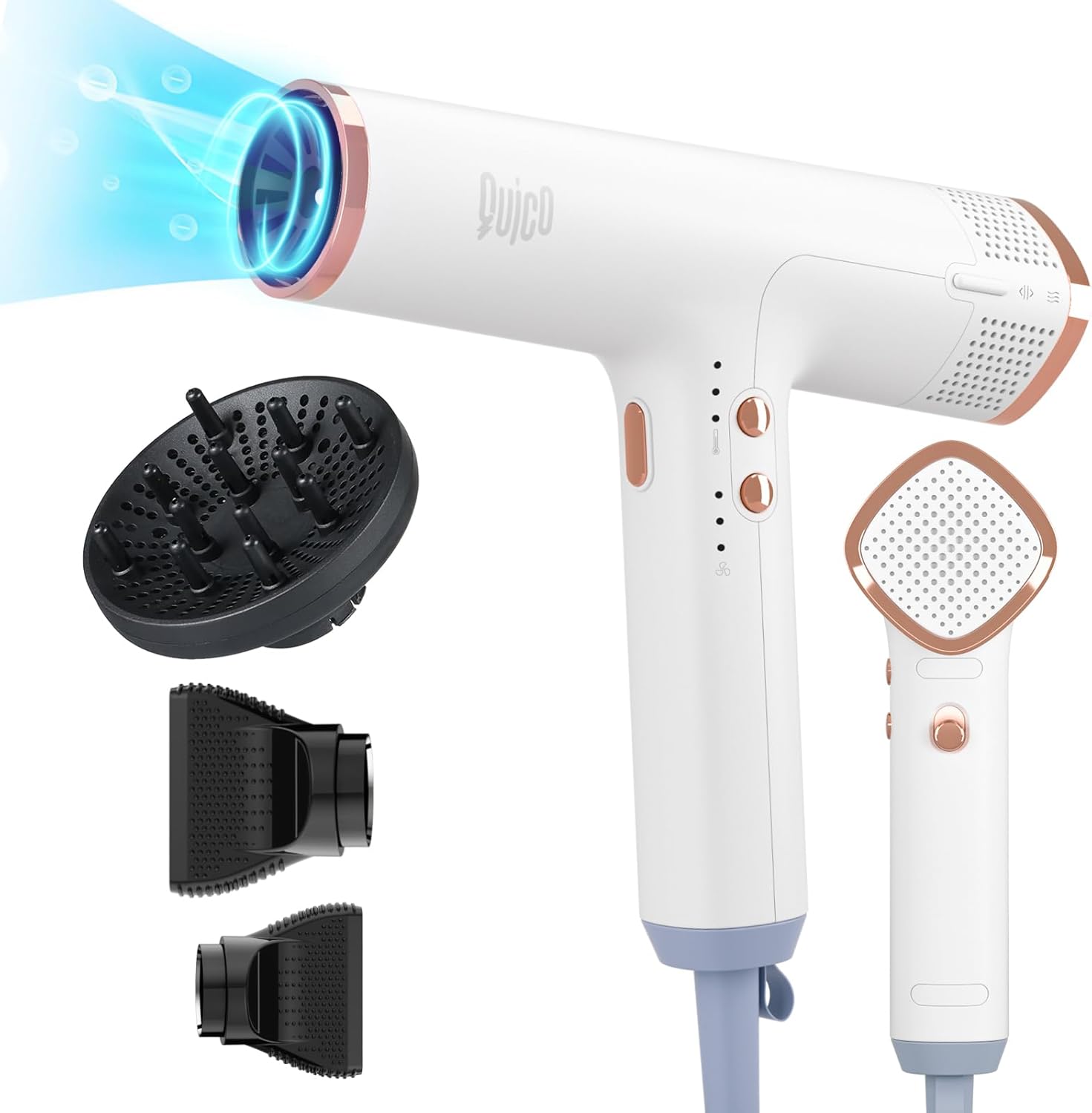 61k5HxafInL._AC_SL1500_Quico Hair Blow Dryer, 1875W High-Speed