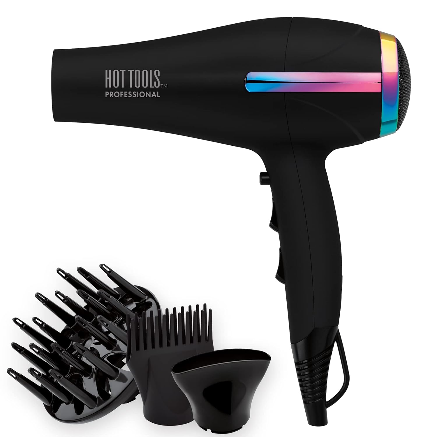 61kqLb3FnUL._SL1500_HOT TOOLS Professional Ceramic Rainbow Hair Dryer