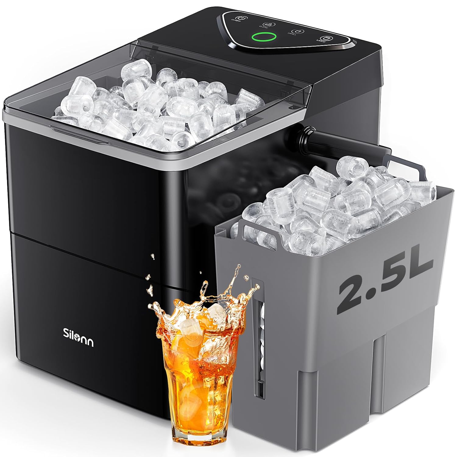 71iiwdKyc4L._SL1500_Silonn Countertop Ice Maker with Expanding Ice Basket