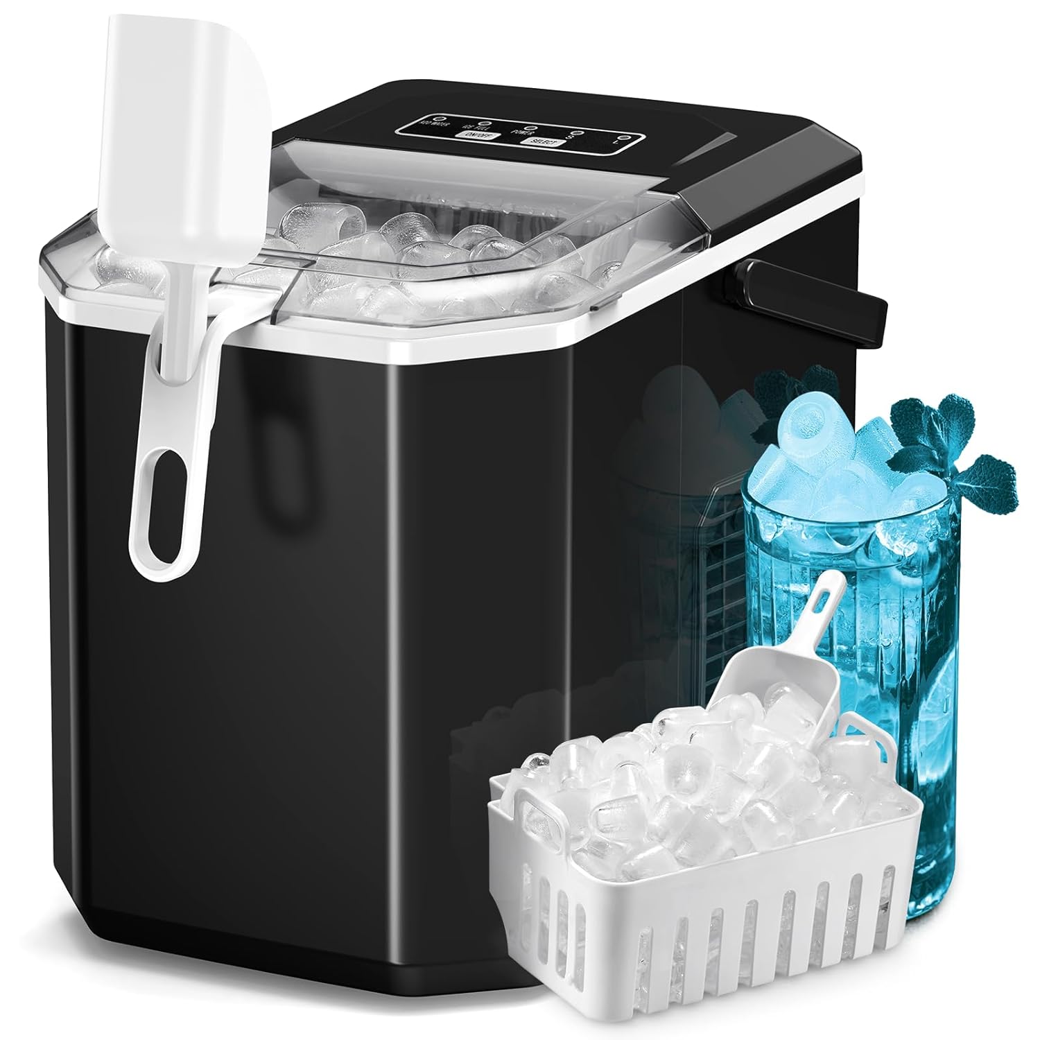 71oyZhA3DSL._SL1500_ZAFRO Countertop Ice Maker