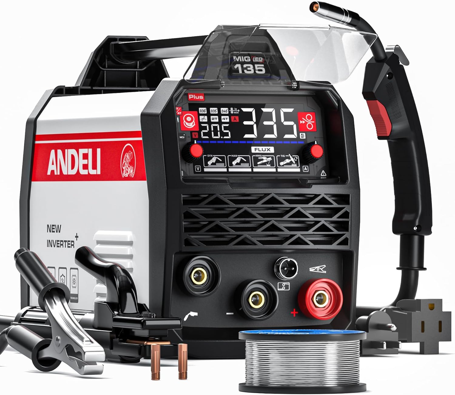 71sOqXOj6TL._AC_SL1500_ANDELI 135Amp MIG Welder