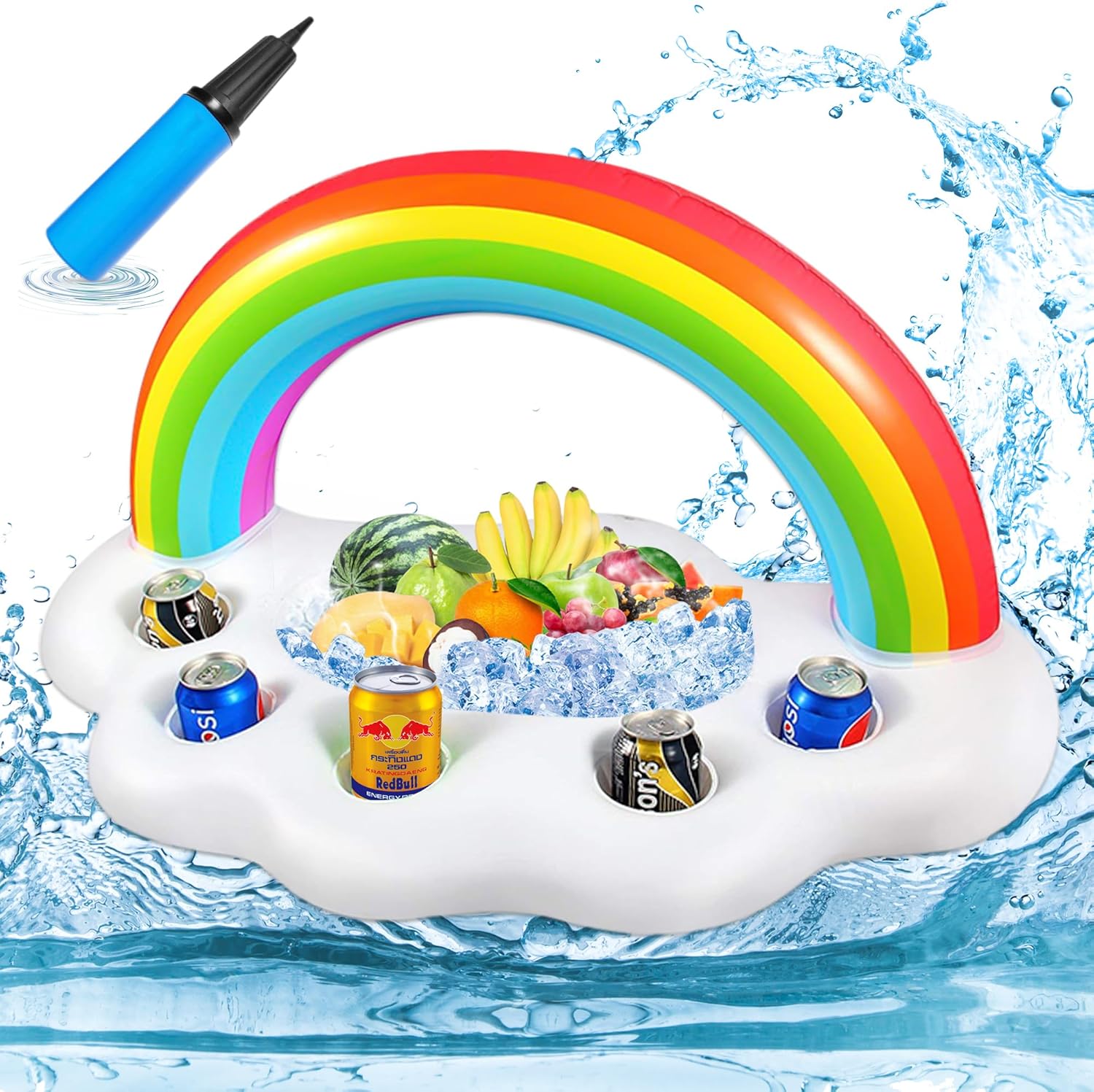 81ZQF342TKL._AC_SL1500_Inflatable Floating Drink Holder for Pool -