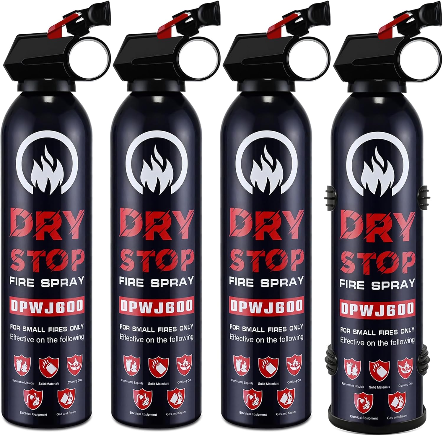81rXm4zkyuL._AC_SL1500_Dry Stop Fire Extinguisher Spray - 4 Pack