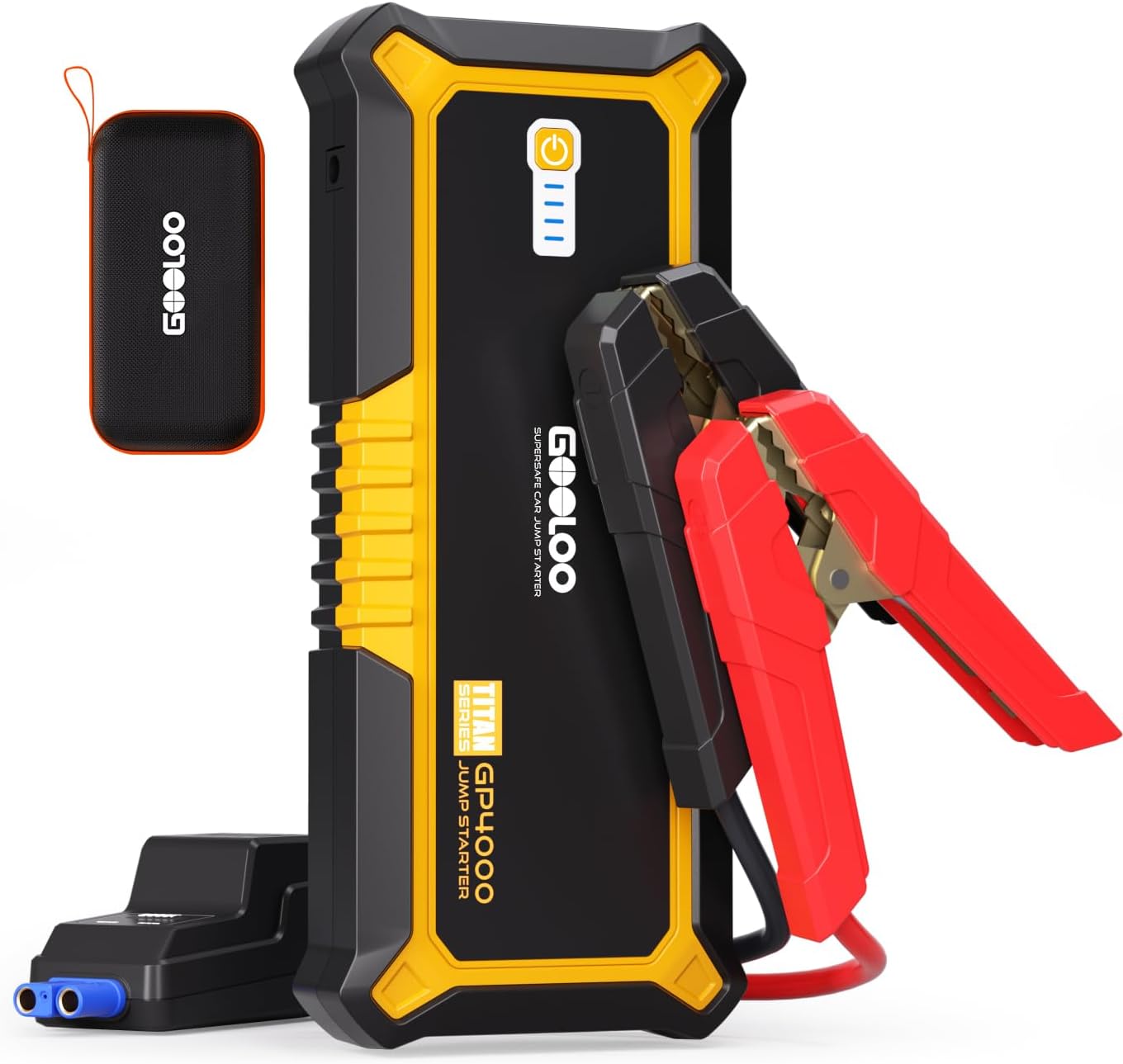 GOOLOO GP4000 Jump Starter 4000A Peak Car Starter (All Gas,up to 10.0L Diesel Engine) SuperSafe 12V Lithium Jump Box