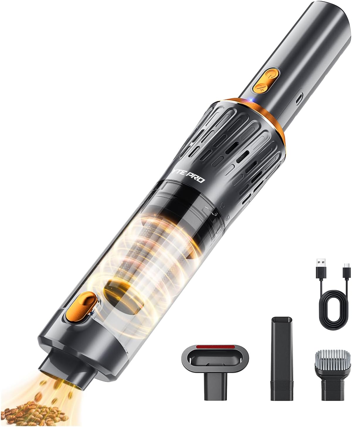 Handheld Vacuum Cordless 15000PA Car Vacuum 3-in-1 Hand Held Vacuums 1.1 Pounds Hand Vac Cordless Rechargeable One-Touch Empty