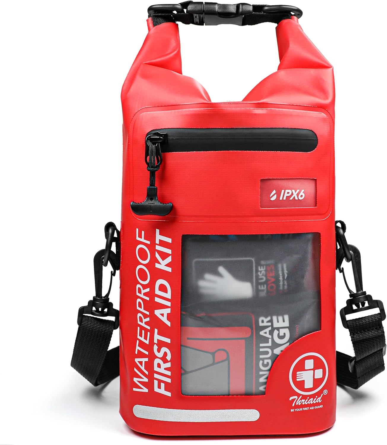 250 PCS Waterproof First Aid Kit, Roll Top Reflective Boat Dry Bag Bug Out Bags, Emergency Medical Kit
