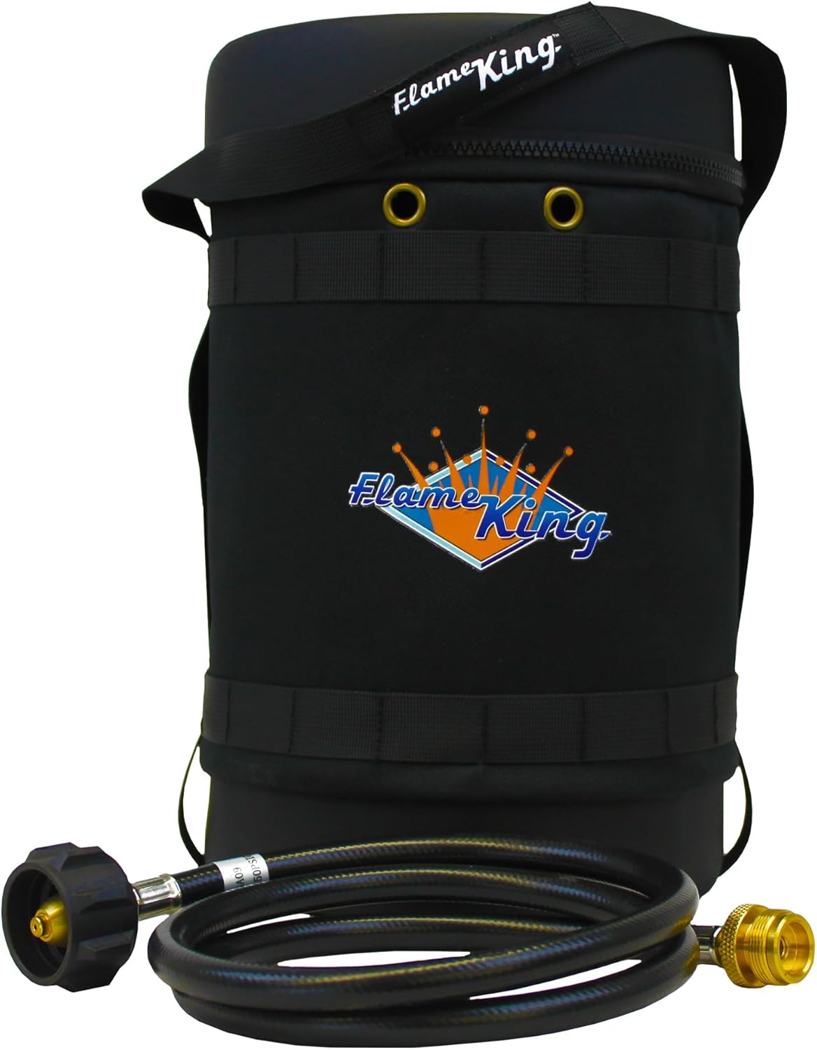 Flame King Gas Hauler Kit - Insulated Protective Carry Case for 5LB Propane Tank