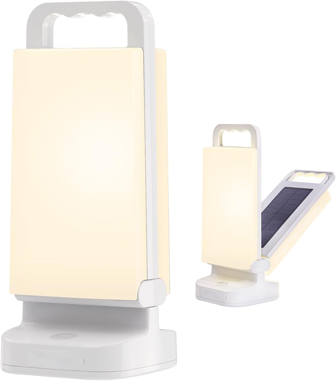 Solar Camping Lantern 6000mAh, USB Rechargeable Camping Light & Power Supply,