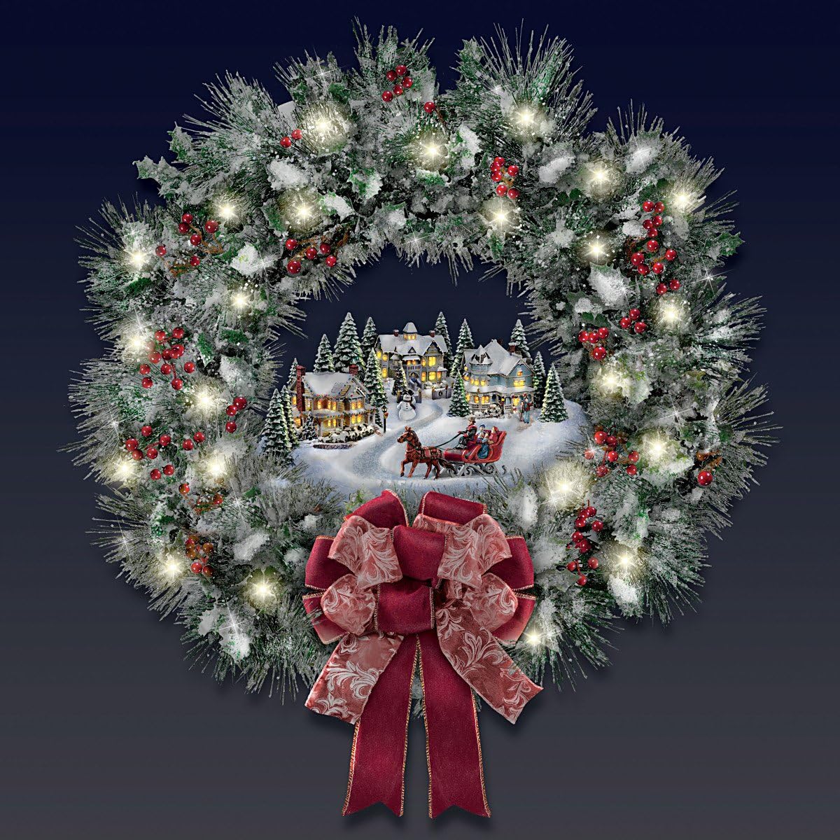 A Holiday Homecoming' Lighted Musical Wreath