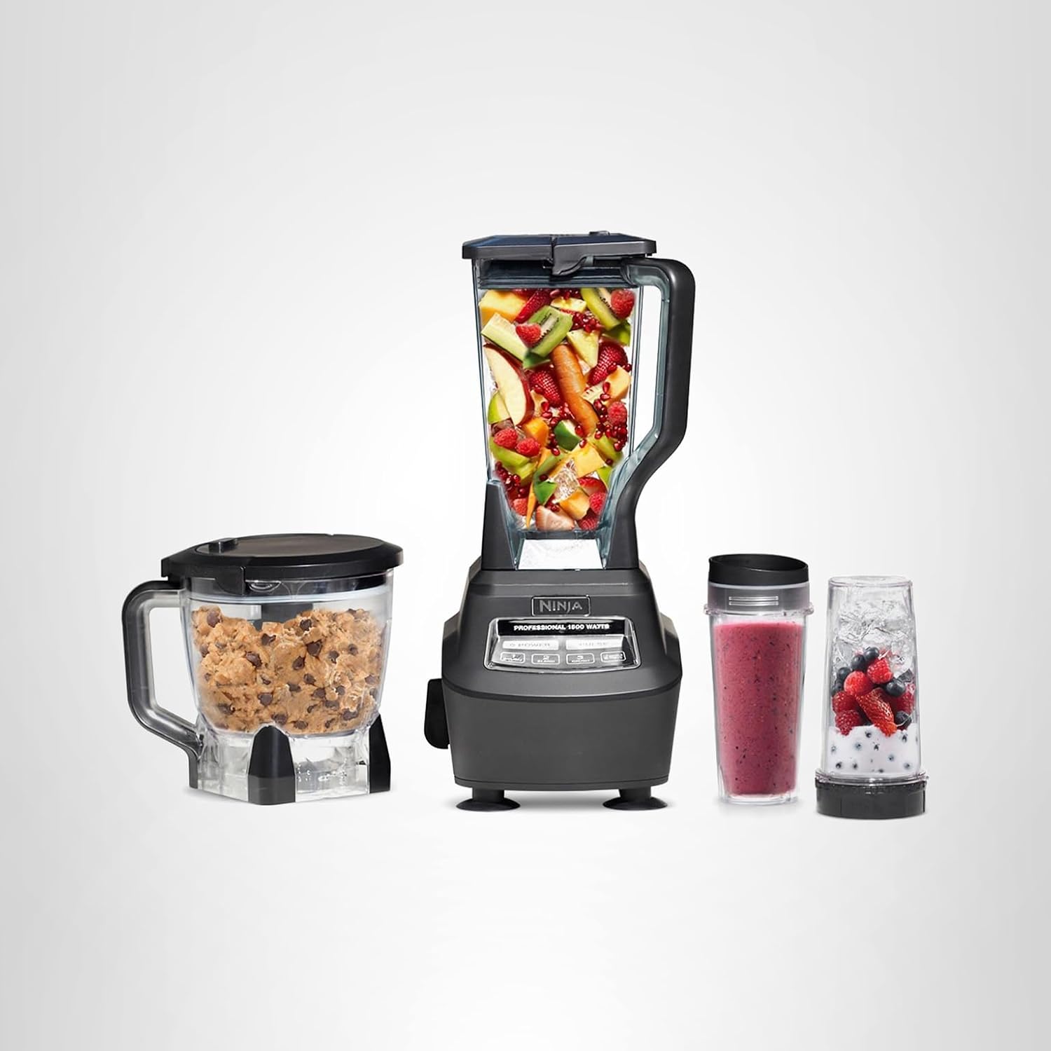 Ninja Mega Kitchen System, 1500W, 72 oz. Full-Size Blender & 8-Cup Food Processor with (2) 16 oz. To-Go Cups