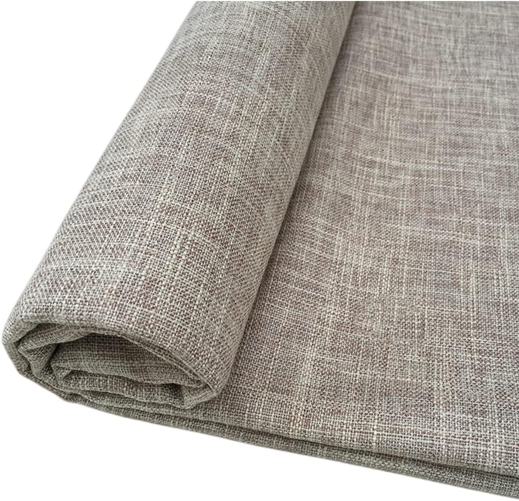 Thick Upholstery Fabric, for Chair Sofa Cover, Faux Linen Slub Cloth Material