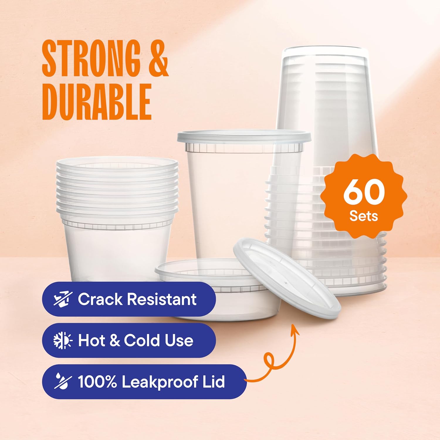 81hM1lDfcnL._AC_SL1500_Disposable Plastic Takeout Containers for Soup - Freezer, Microwave and Dishwasher Safe