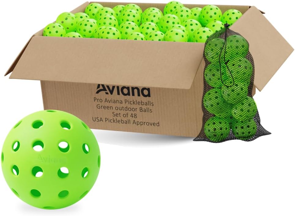 Aviana Outdoor Pickleball Balls - USAPA Approved for Tournament Play