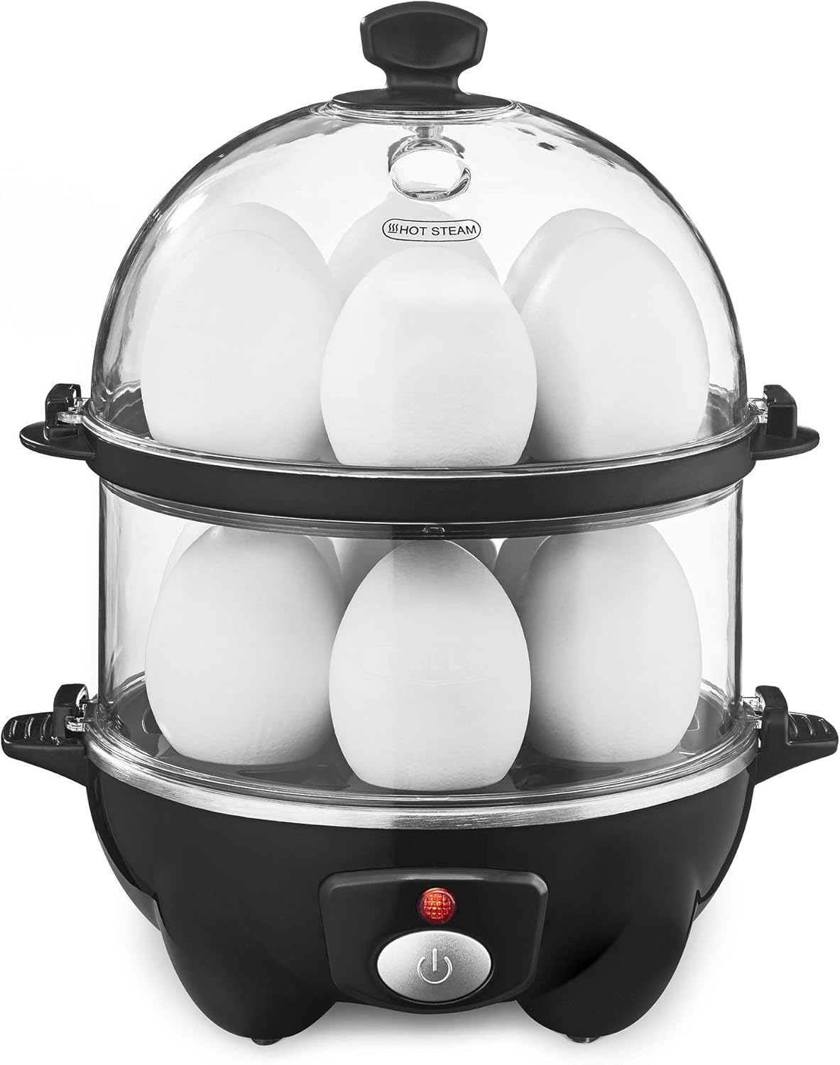 Double Tier Electric Egg Cooker and Omelet Maker with Auto Shut Off,