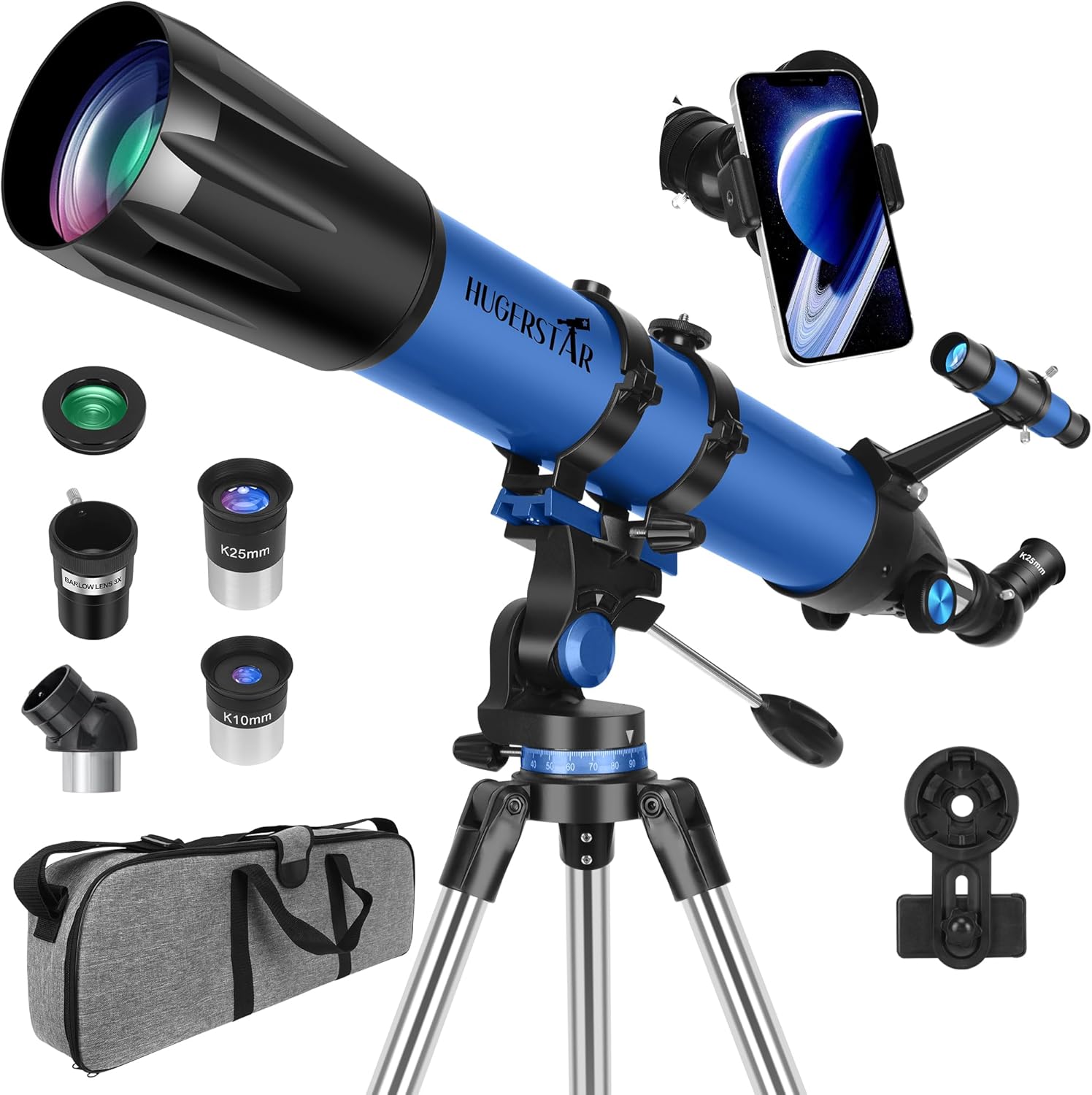 Telescope for Adults High Powered, 90mm Aperture 800mm Professional Refractor