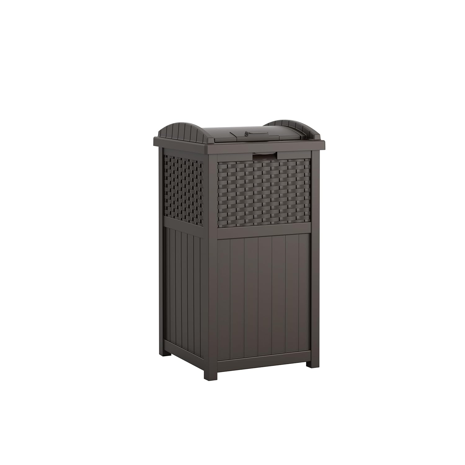 33 Gallon Commercial Outdoor Trashcan Hideaway with Lid for 30 to 33 Gallon Trash Bags